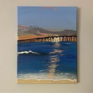 HANDPAINTED Ovean Landscape Painting